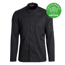 Indlæs billede til gallerivisning Kentaur Biker unisex kokke-servicejakke - Sort (23531)