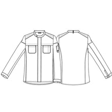 Indlæs billede til gallerivisning Kentaur Biker unisex kokke-servicejakke - Dark Ocean (23531)