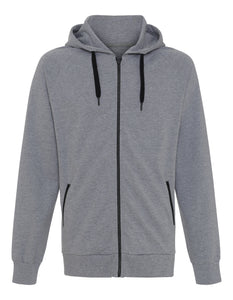 Sport Hooded Zip (herre) - Oxford Grey (BKT728)