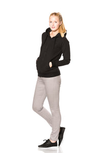 Sport Hooded Zip (Dame) - Heatherblack (BKT729)