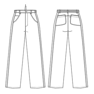 Kentaur unisex buks - Sort (18109) Ekstra længde