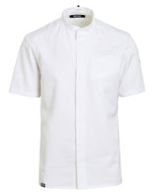 Indlæs billede til gallerivisning Kentaur Tencel unisex kokke-/serviceskjorte - Hvid (25284)