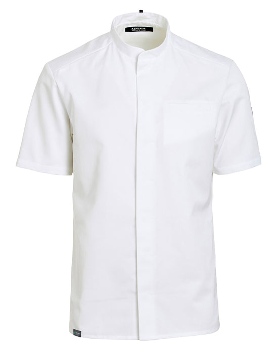 Kentaur Tencel unisex kokke-/serviceskjorte - Hvid (25284)