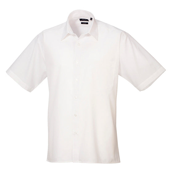 Kortærmet herre skjorte - Hvid (PR202)
