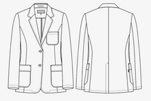 Indlæs billede til gallerivisning Dame suit blazer 4-way-stretch - dark night (15970)