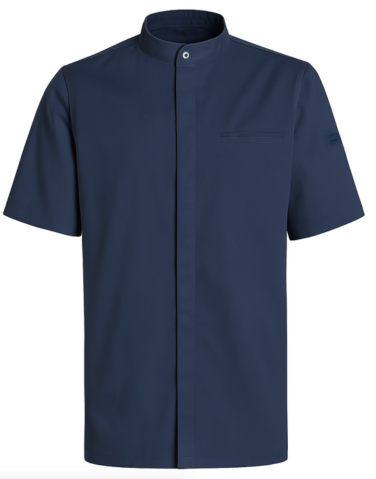 NYBO kokkejakke, korte ærmer, (501022 - Navy)