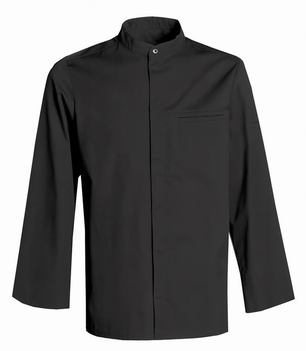 NYBO kokkejakke, lange ærmer, (5010219 -Sort)