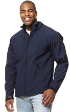 Indlæs billede til gallerivisning Herre Softshell jakke - Sort - Navy