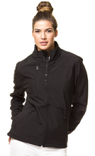 Indlæs billede til gallerivisning Dame Softshell jakke - Sort - Navy