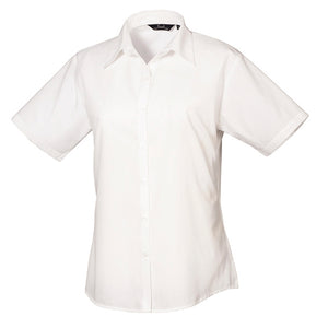 Kortærmet dame skjorte - Hvid (PR302)