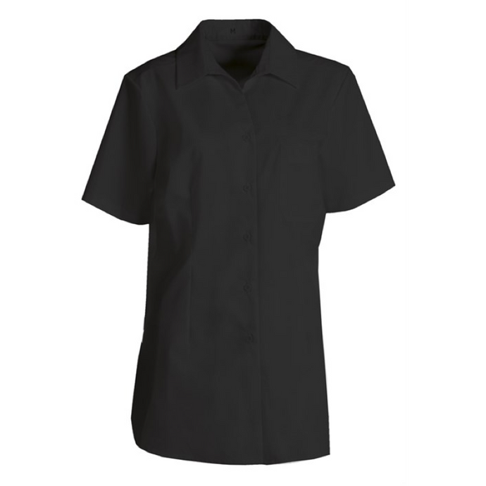 Dameskjorte kortærmet sort, Performance (116057100)