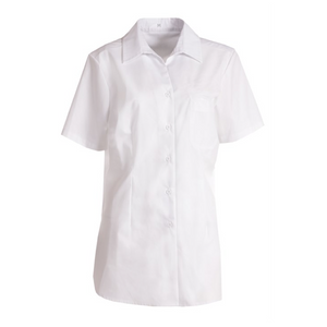 Dameskjorte kortærmet hvid, Performance (116057100)