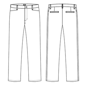 Kentaur dame chino buks - Sort (16400)