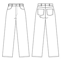 Indlæs billede til gallerivisning Kentaur unisex jeans buks - Hvid (16742) Skd.lgd 77