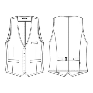Kentaur dame service vest - Sort (17062)