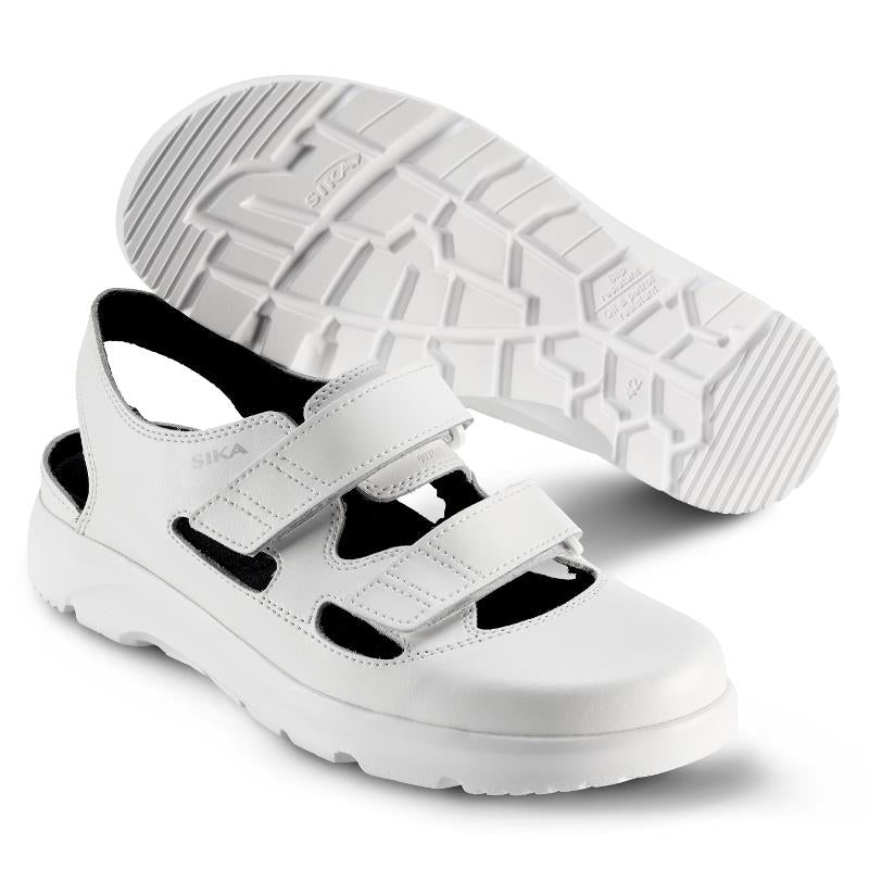 SIKA Optimax - Hvide køkkensandal (173105)