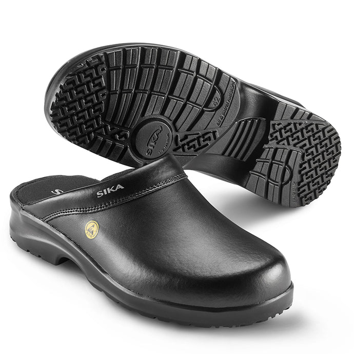 SIKA Fusion Clog - Sorte tøffeltræsko (19468)