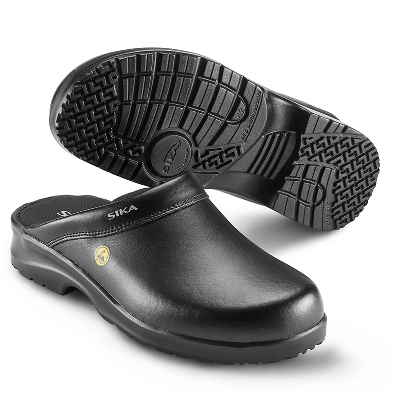 SIKA Fusion Clog - Sorte tøffeltræsko (19468)