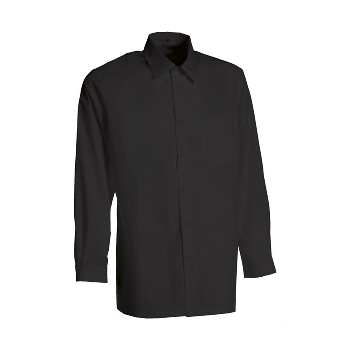 Herreskjorte langærmet sort, Performance (216006100)