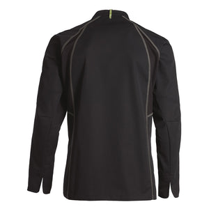 Kentaur unisex kokke-/Servicejakke - Sort m. grå (23401)