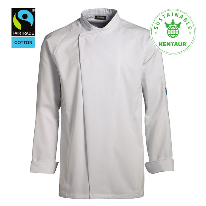 Kentaur unisex kokke-/tjenerjakke - Hvid (23551) udgår