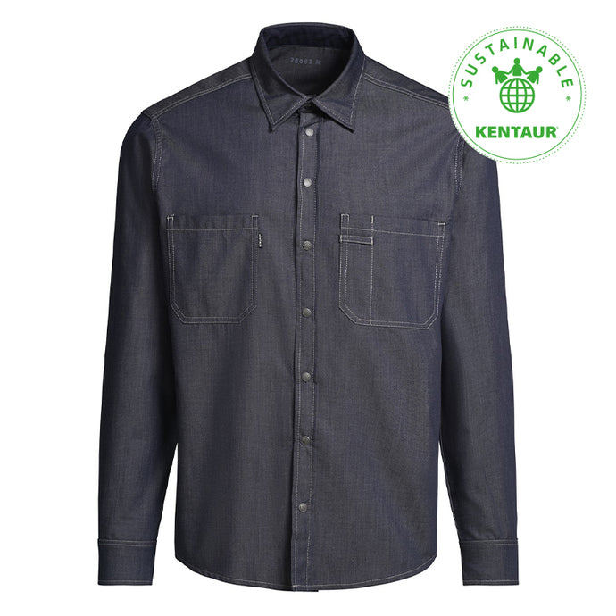 Kentaur herre langærmet serviceskjorte - Dark denim (25063)