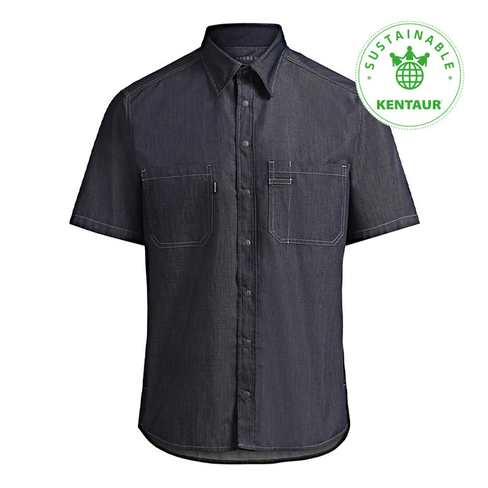 Kentaur herre kortærmet serviceskjorte - Dark denim (25064)