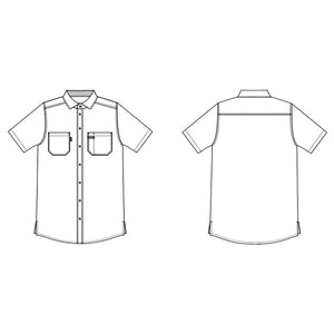 Kentaur herre kortærmet serviceskjorte - Dark denim (25064)