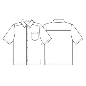 Kentaur herre kortærmet serviceskjorte - Hvid (2518)