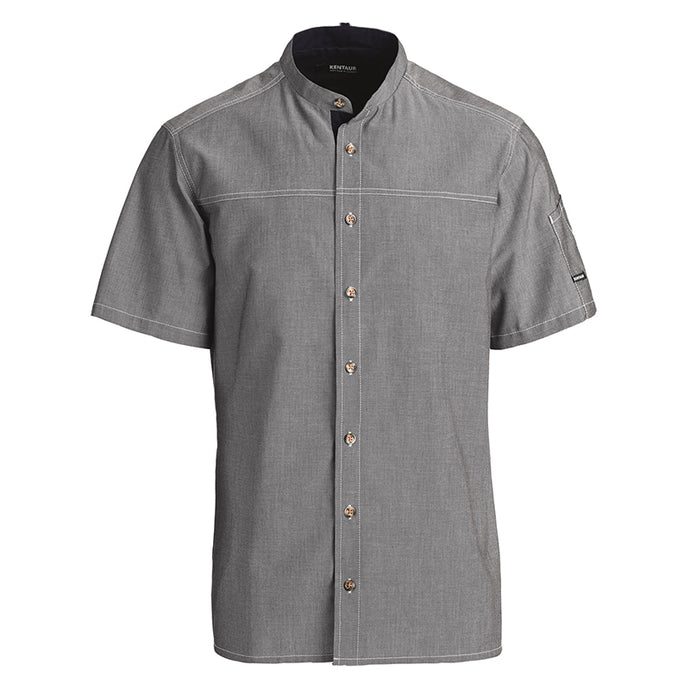 Kentaur unisex kokke-/serviceskjorte - Grå (25207)