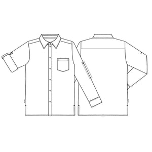 Kentaur herre langærmet serviceskjorte - Hvid (2520)