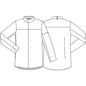 Kentaur unisex kokkeskjorte - Sort (25236)