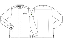 Indlæs billede til gallerivisning Kentaur Tencel unisex kokke-/serviceskjorte - Hvid (25281)