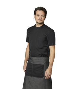Kentaur unisex kokke-/service pique skjorte - Sort (25293)