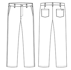 Kentaur Herre Chino Buks - Sort/ternet (26408)
