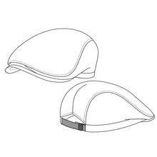 Indlæs billede til gallerivisning Kentaur unisex Flat cap - Grå/Sort (40503)