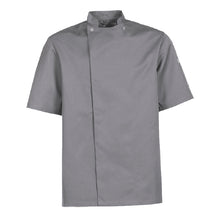 Indlæs billede til gallerivisning NYBO Unisex kokkejakke, Taste (201074-Grå)