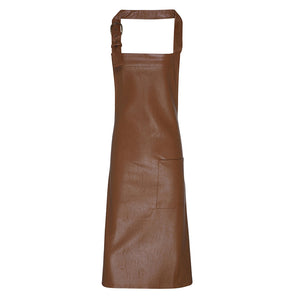 Kunstlæder forklæde - Lys brun (PR139)