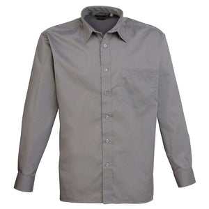 Langærmet herre skjorte - Dark Grey (PR200)