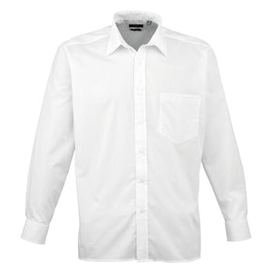 Langærmet herre skjorte - Hvid (PR200)