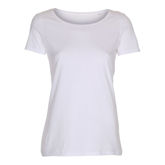 Kortærmet dame t-shirt - Hvid (ST210)