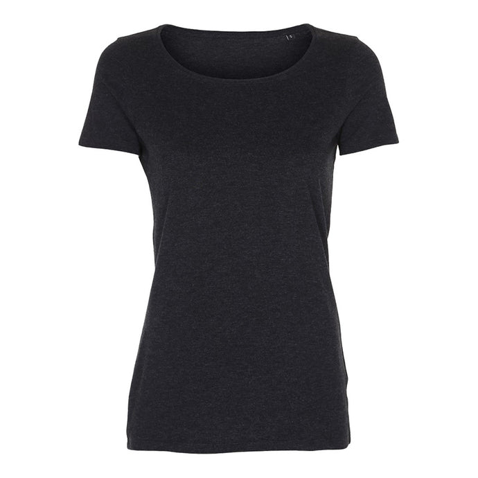 Kortærmet dame t-shirt - Mørk grå (ST210)