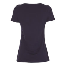 Indlæs billede til gallerivisning Kortærmet dame t-shirt - Navy (ST210)