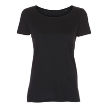 Indlæs billede til gallerivisning Kortærmet dame t-shirt - Sort (ST210)