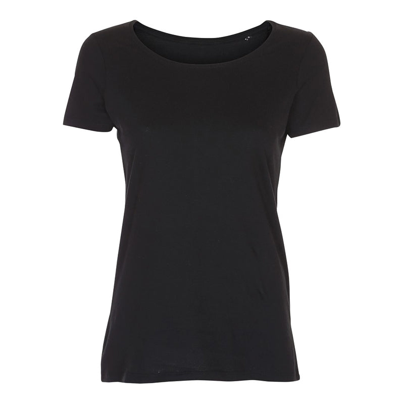 Kortærmet dame t-shirt - Sort (ST210)