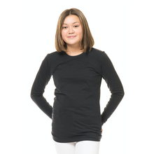 Indlæs billede til gallerivisning Langærmet unisex shaped tee - Sort/Hvid/Navy (ST413)