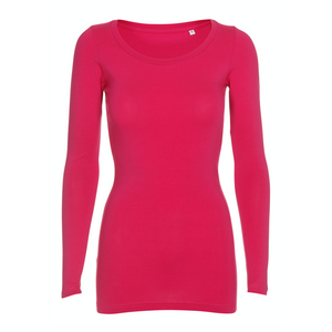 Langærmet stretch dame tee - Flere farver (ST402)