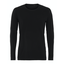 Indlæs billede til gallerivisning Langærmet unisex shaped tee - Sort/Hvid/Navy (ST413)