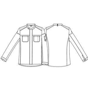Kentaur Biker unisex kokke-servicejakke - Sort (23531)