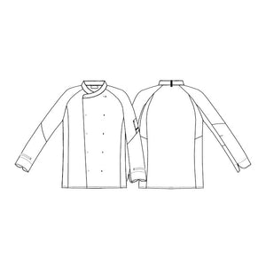 Kentaur unisex kokke-/tjenerjakke - Sort